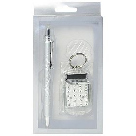 Набор подарочный DV ручка+брелок-калькулятор